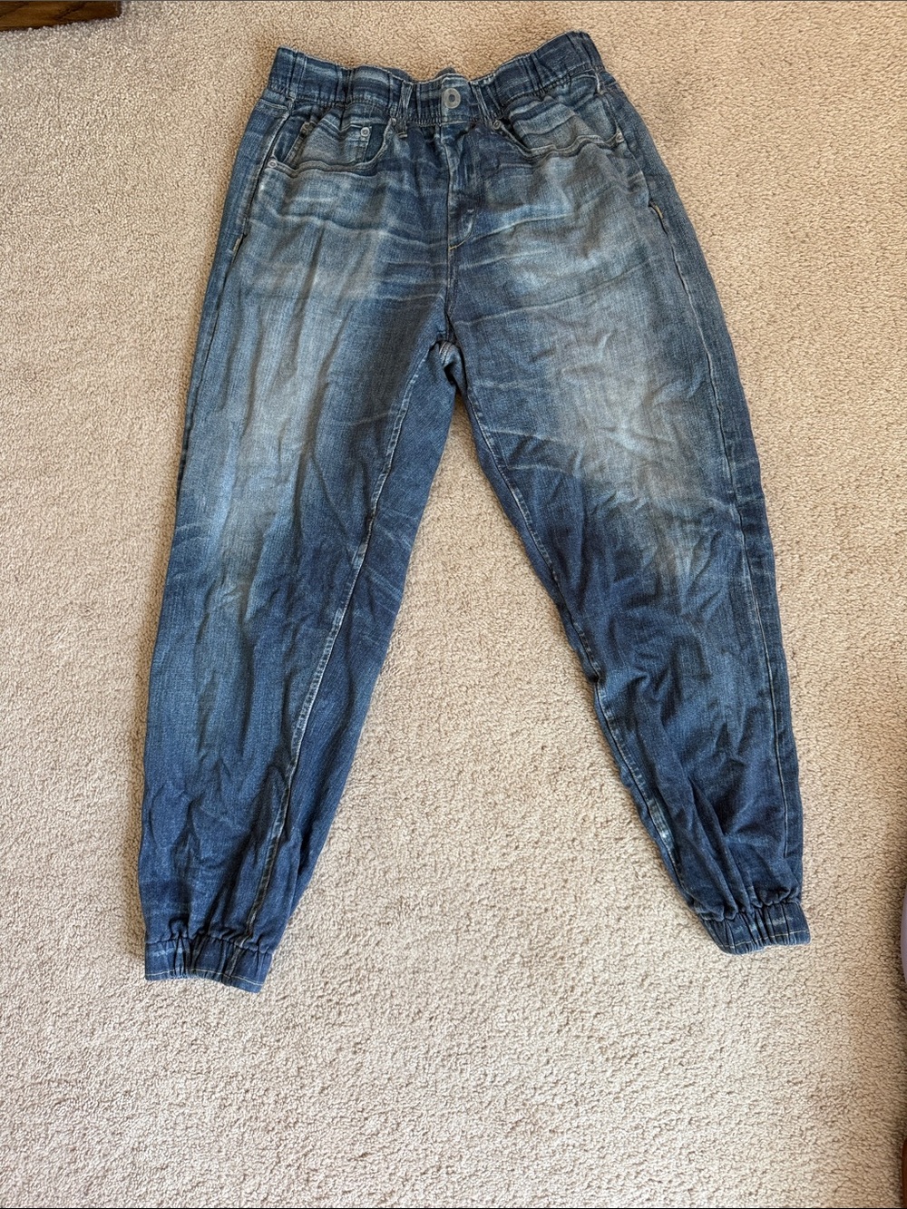 Women’s Rag and Bone Blue Denim Jogger Jeans - Casual Tapered Fit